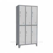 locker besi terdiri dari 6 pintu