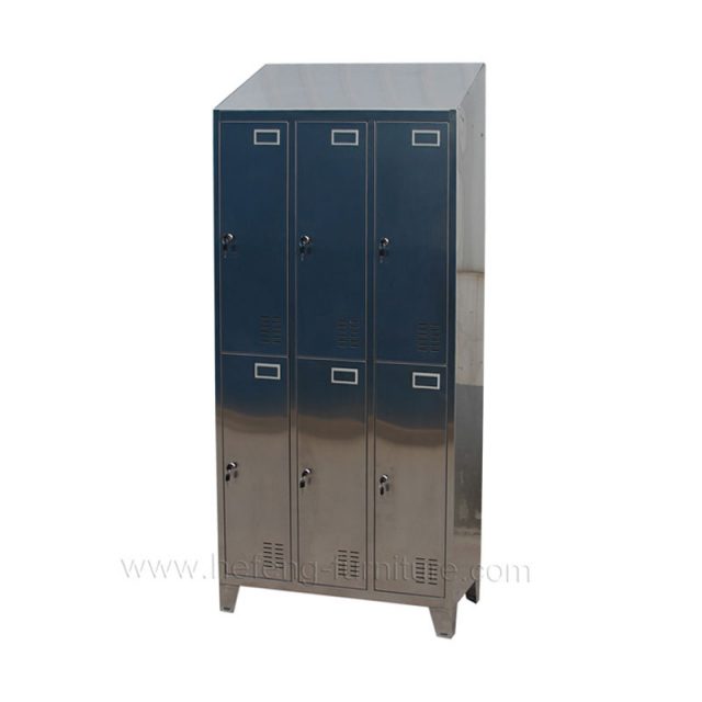 6 pintu loker stainless steel