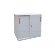 Lemari Arsip Pintu Sliding Kaca Rendah